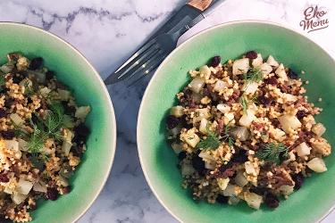 Bulgur met koolrabi, venkel